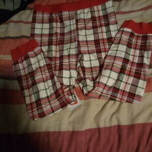 Plaid Red and White Boxer Shorts